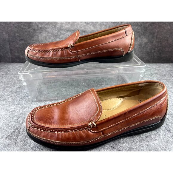Dockers Catalina Brown Leather Loafers Mens 10M Slip-On Shoes Casual Comfort main image 5